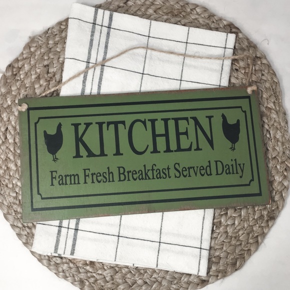 🛒2/$30!🛒 KITCHEN HANDMADE PAINTED WOOD SIGN - Picture 4 of 5